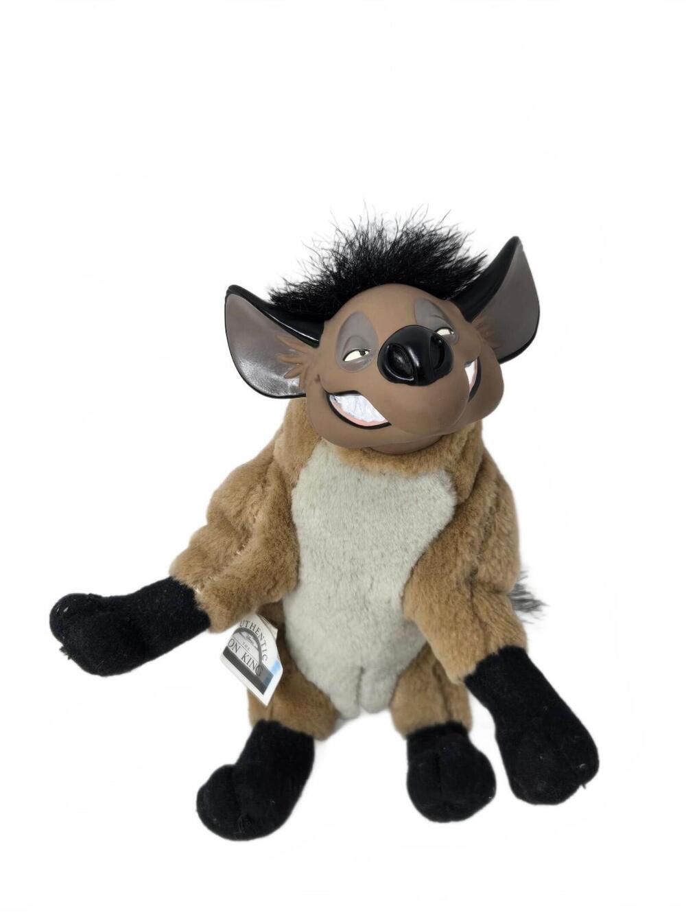 The Lion King Disney Mattel 1994 Shenzi Hyena Plush 8" Stuffed Toy Vinyl Head